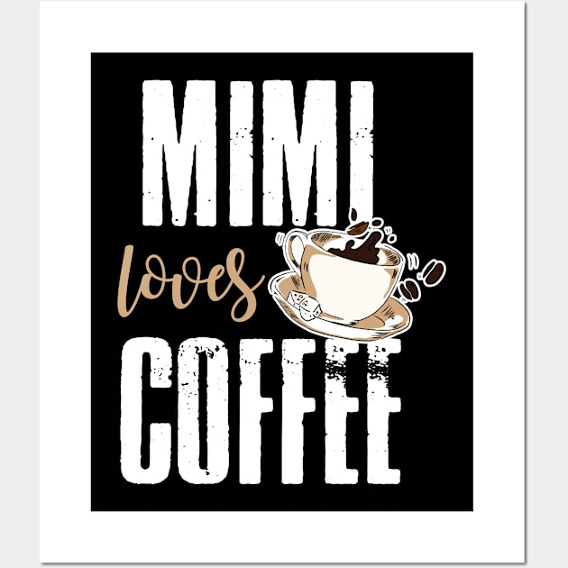 Mimi Loves Coffee Wall Art by finchandrewf